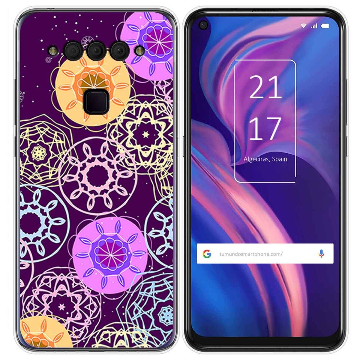Funda Gel Tpu para TCL Plex diseño Radial Dibujos