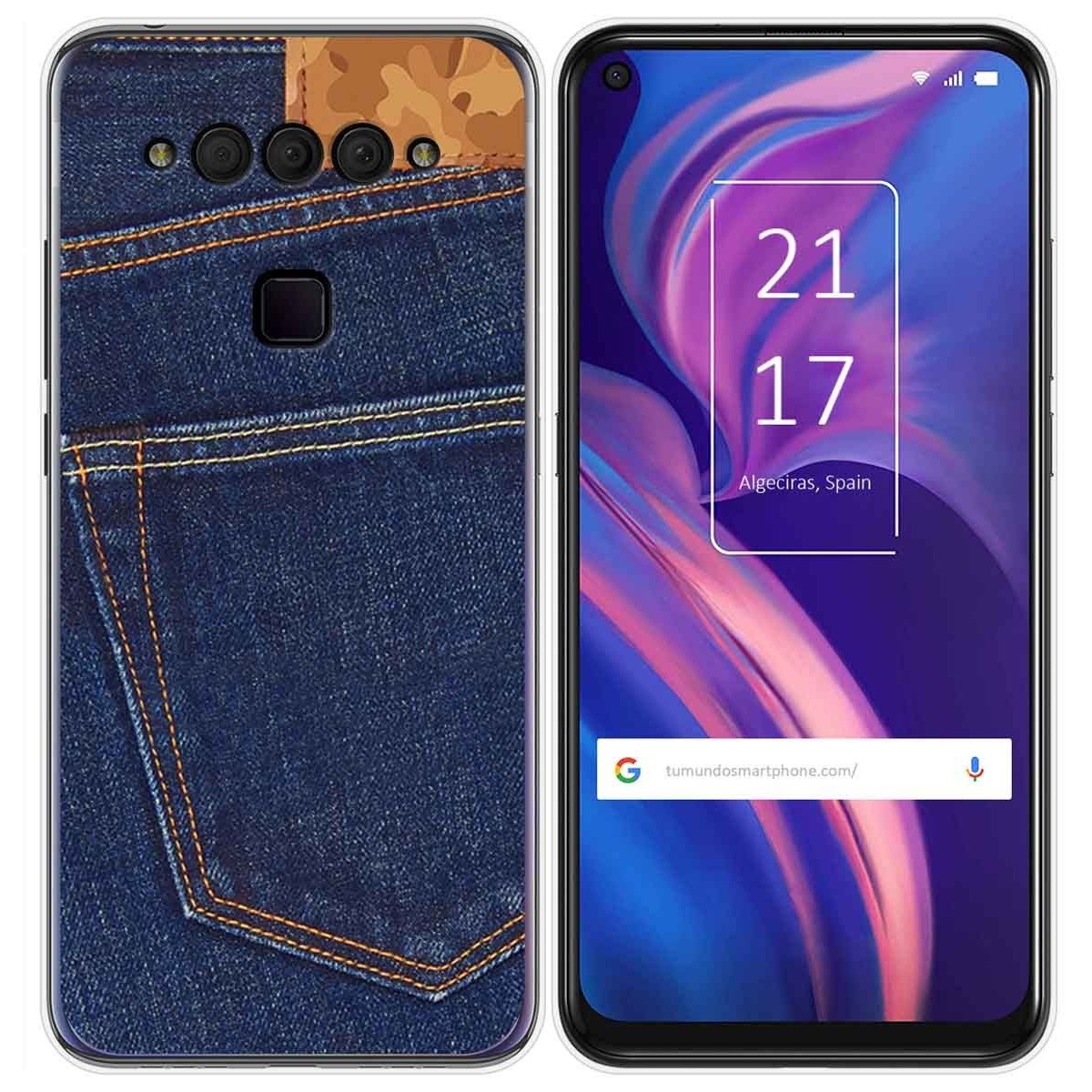 Funda Gel Tpu para TCL Plex diseño Vaquero Dibujos