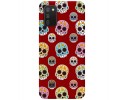 Funda Silicona Líquida Roja para Samsung Galaxy A02s diseño Catrina Dibujos