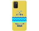 Funda Silicona Líquida Amarilla para Samsung Galaxy A02s diseño Agua Dibujos