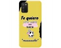 Funda Silicona Líquida Amarilla para Samsung Galaxy A02s diseño Vaca Dibujos