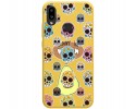 Funda Silicona Líquida Amarilla para Samsung Galaxy A10s diseño Catrina Dibujos