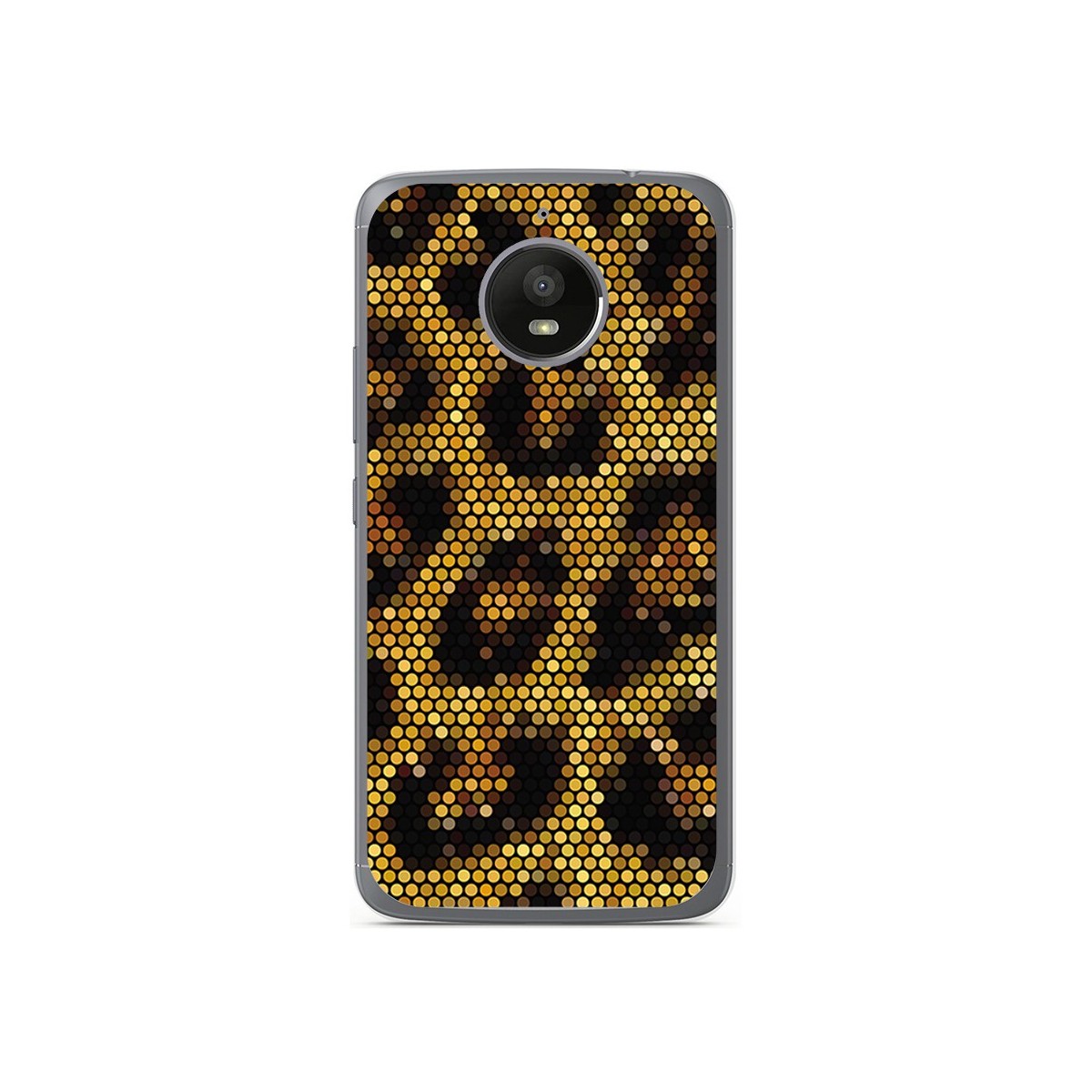 Funda Gel Tpu para Motorola Moto E4 Plus Diseño Leopardo Dibujos