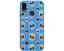 Funda Silicona Líquida Azul para Samsung Galaxy A10s diseño Catrina Dibujos