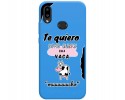 Funda Silicona Líquida Azul para Samsung Galaxy A10s diseño Vaca Dibujos