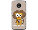 Funda Gel Tpu para Motorola Moto E4 Plus Diseño Leon Dibujos