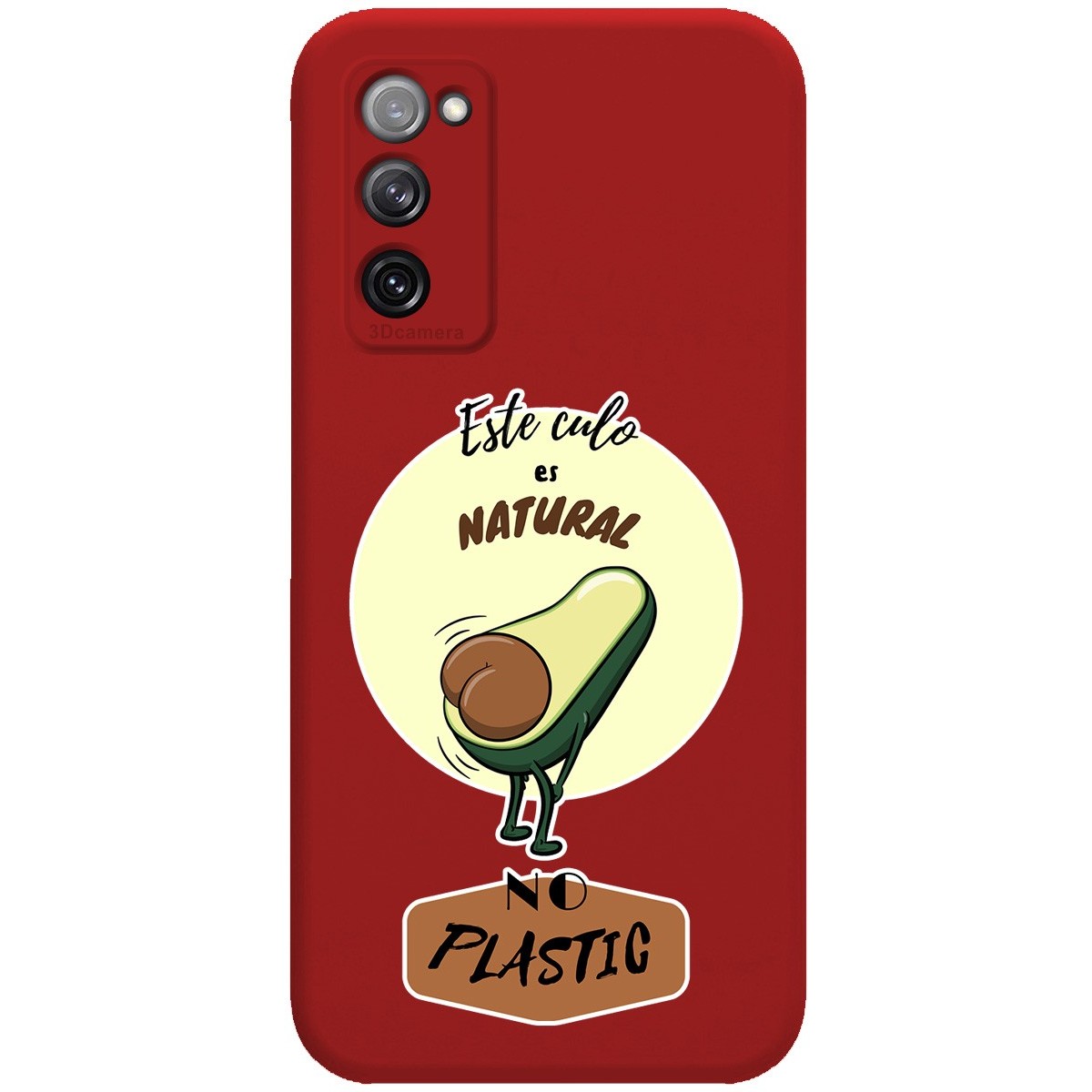 Funda Silicona Líquida Roja para Samsung Galaxy S20 FE diseño Culo Natural Dibujos