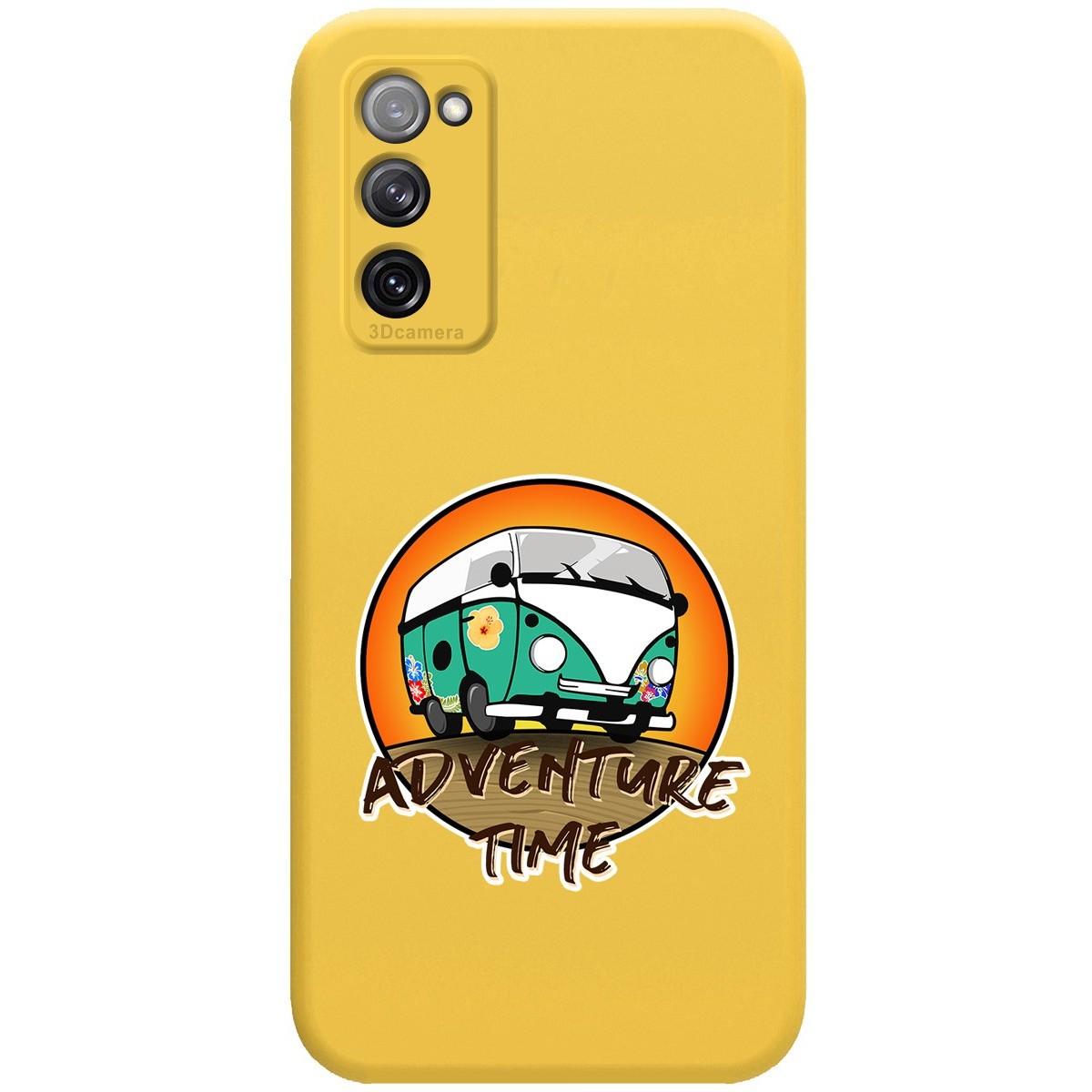 Funda Silicona Líquida Amarilla para Samsung Galaxy S20 FE diseño Adventure Time Dibujos