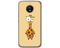 Funda Gel Tpu para Motorola Moto E4 Plus Diseño Jirafa Dibujos