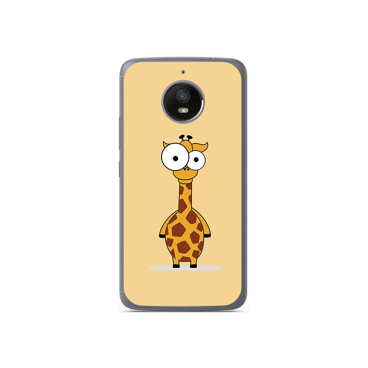 Funda Gel Tpu para Motorola Moto E4 Plus Diseño Jirafa Dibujos