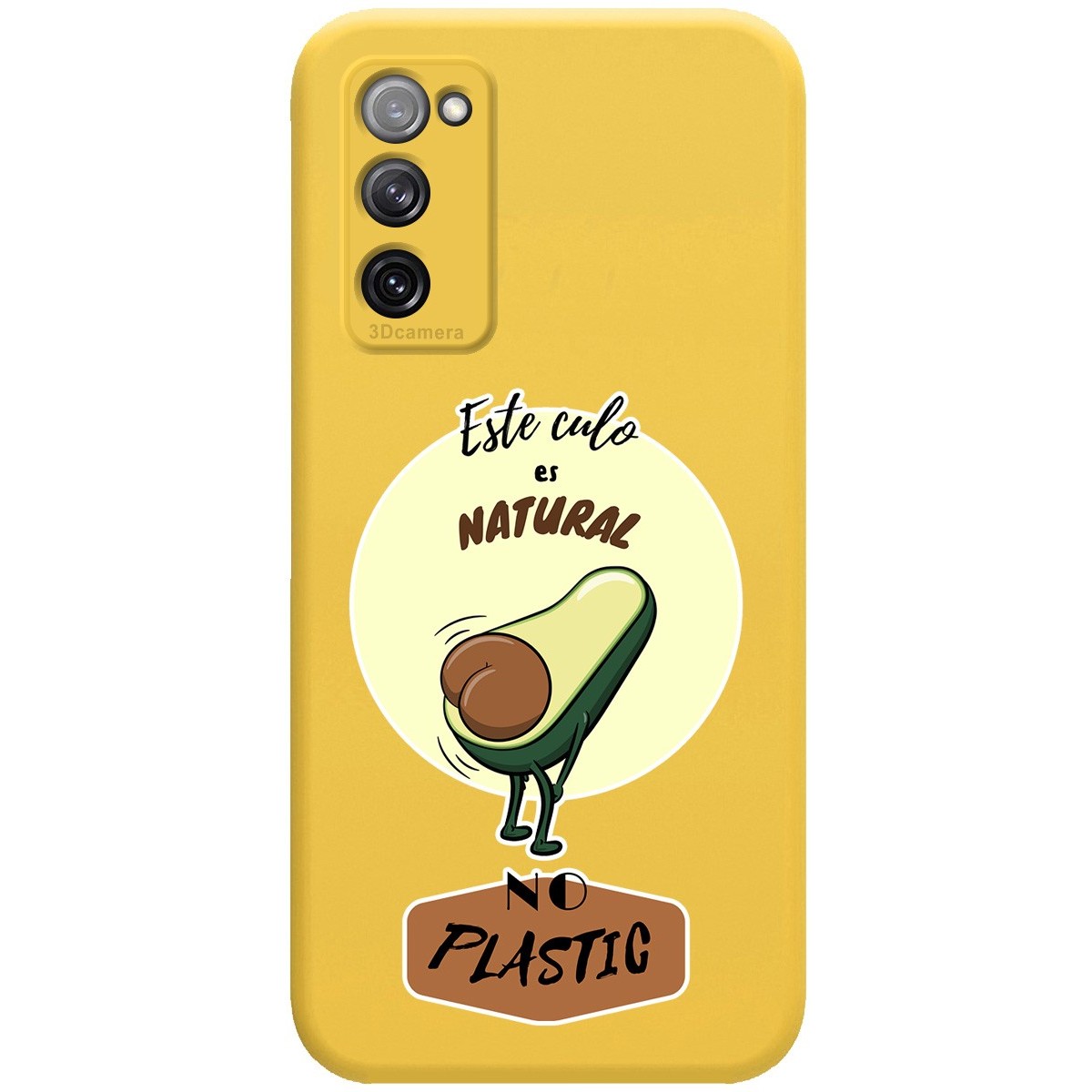 Funda Silicona Líquida Amarilla para Samsung Galaxy S20 FE diseño Culo Natural Dibujos
