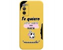 Funda Silicona Líquida Amarilla para Samsung Galaxy S20 FE diseño Vaca Dibujos
