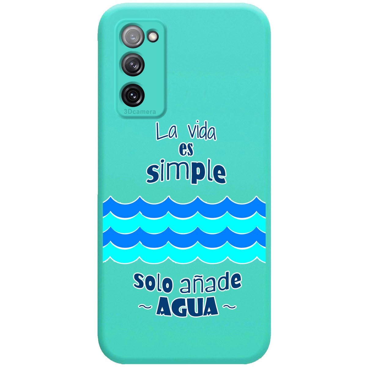 Funda Silicona Líquida Verde para Samsung Galaxy S20 FE diseño Agua Dibujos