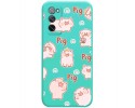 Funda Silicona Líquida Verde para Samsung Galaxy S20 FE diseño Cerdos Dibujos
