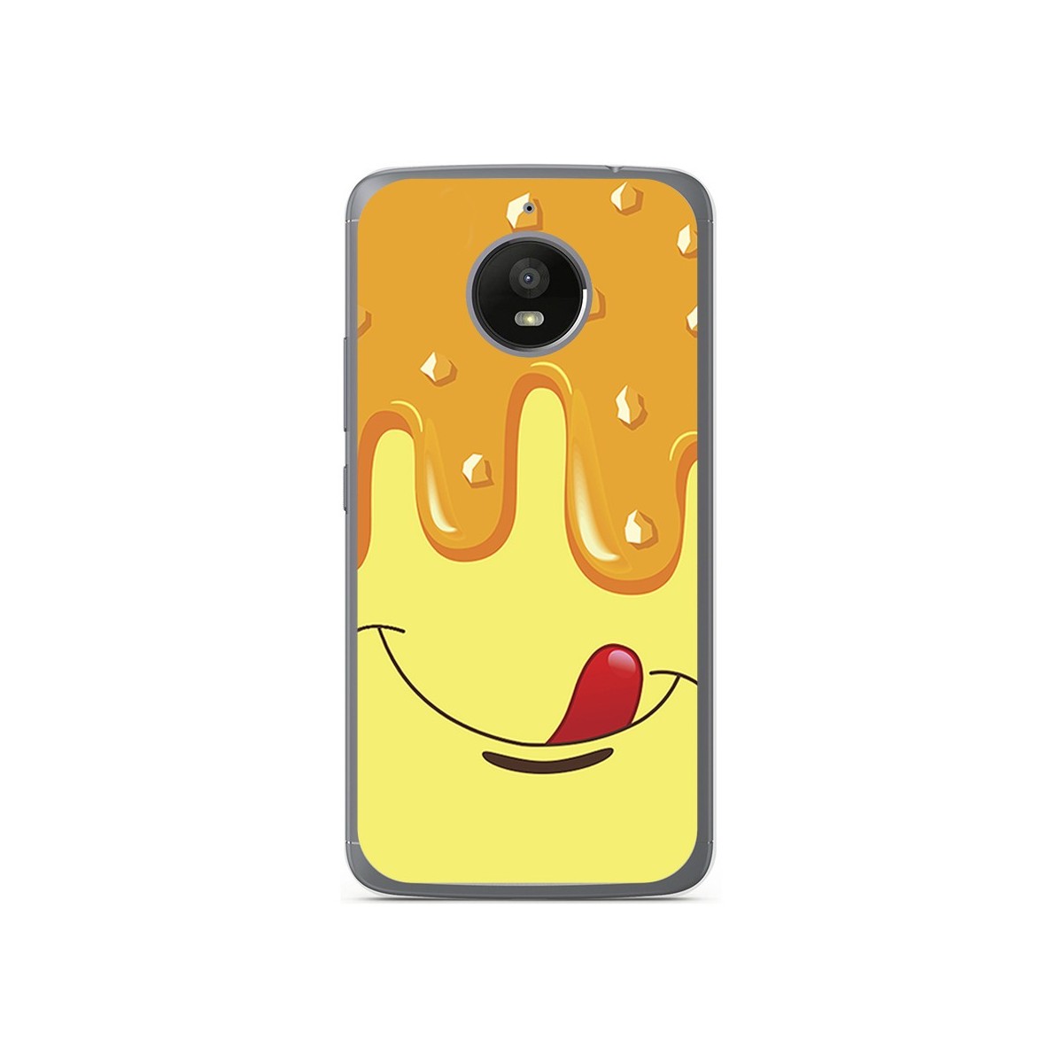 Funda Gel Tpu para Motorola Moto E4 Plus Diseño Helado Vainilla Dibujos