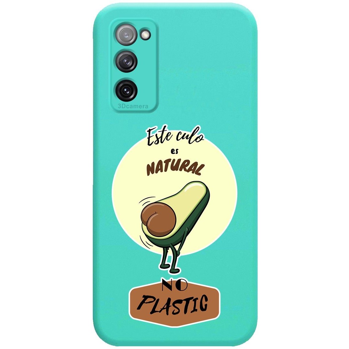 Funda Silicona Líquida Verde para Samsung Galaxy S20 FE diseño Culo Natural Dibujos