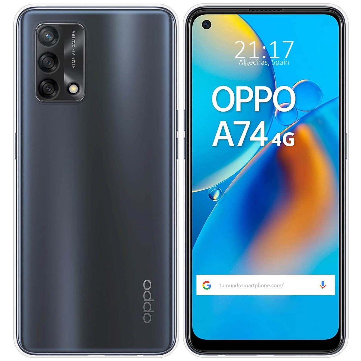Funda Silicona Gel TPU Transparente para Oppo A74 4G