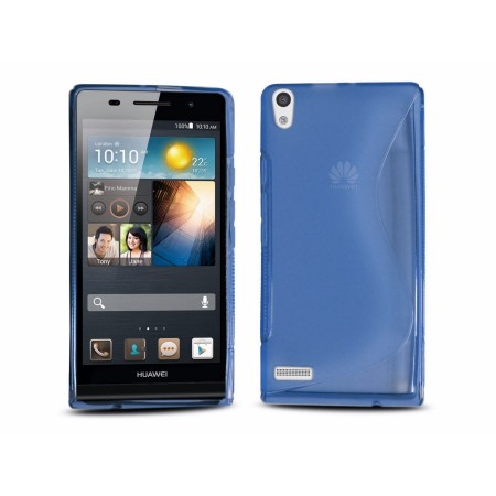 Funda Gel Tpu Huawei Ascend P6 S Line Color Azul