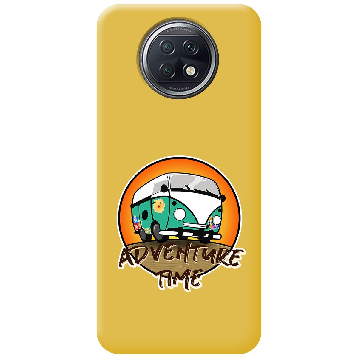 Funda Silicona Líquida Amarilla para Xiaomi Redmi Note 9T 5G diseño Adventure Time Dibujos