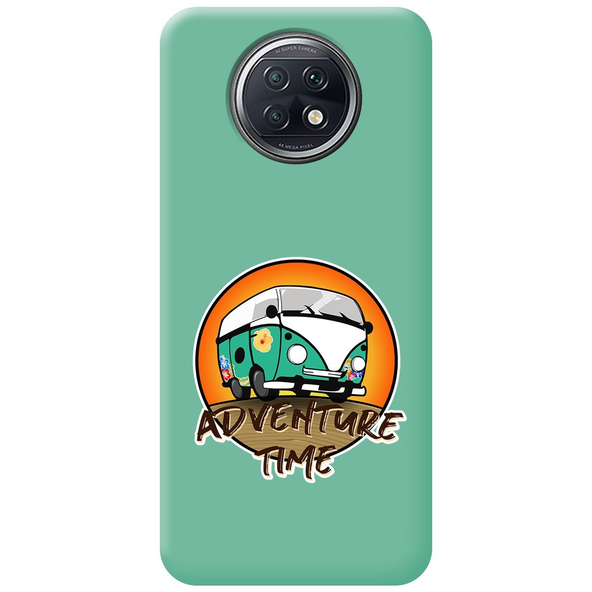 Funda Silicona Líquida Verde para Xiaomi Redmi Note 9T 5G diseño Adventure Time Dibujos