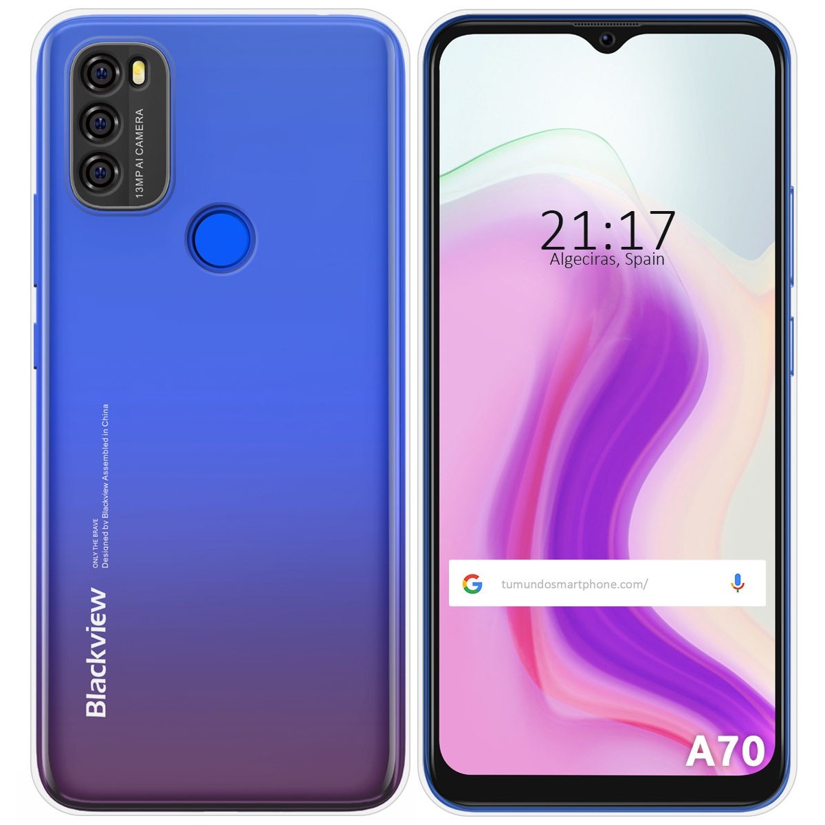 Funda Silicona Gel TPU Transparente para Blackview A70