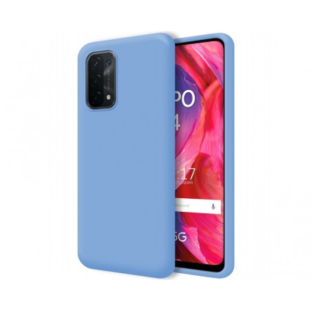 Funda Silicona Líquida Ultra Suave para Oppo A54 5G / A74 5G color Azul