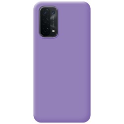 Funda Silicona Líquida Ultra Suave para Oppo A54 5G / A74 5G color Morada 2