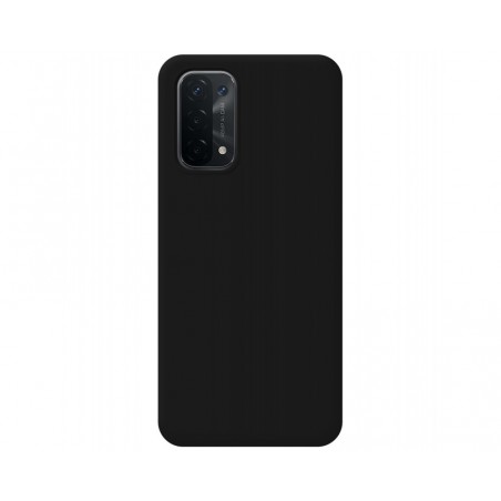 Funda Silicona Líquida Ultra Suave para Oppo A54 5G / A74 5G color Negra