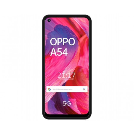 Funda Silicona Líquida Ultra Suave para Oppo A54 5G / A74 5G color Negra