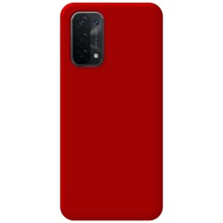 Funda Silicona Líquida Ultra Suave para Oppo A54 5G / A74 5G color Roja 2