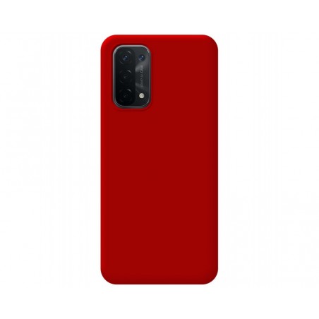 Funda Silicona Líquida Ultra Suave para Oppo A54 5G / A74 5G color Roja