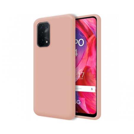 Funda Silicona Líquida Ultra Suave para Oppo A54 5G / A74 5G color Rosa