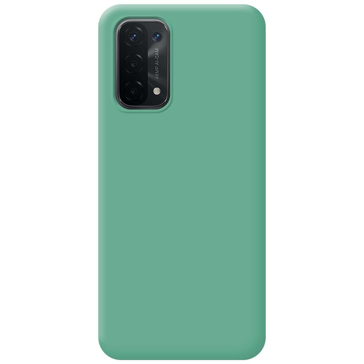 Funda Silicona Líquida Ultra Suave para Oppo A54 5G / A74 5G color Verde