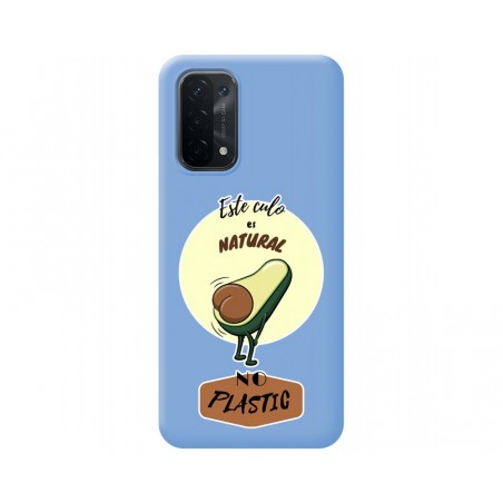 Funda Silicona Líquida Azul para Oppo A54 5G / A74 5G diseño Culo Natural Dibujos