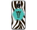 Funda Gel Tpu para Motorola Moto E4 Plus Diseño Cebra Dibujos