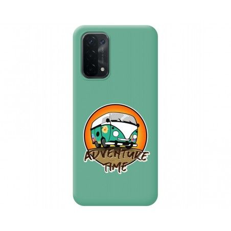 Funda Silicona Líquida Verde para Oppo A54 5G / A74 5G diseño Adventure Time Dibujos