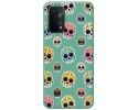 Funda Silicona Líquida Verde para Oppo A54 5G / A74 5G diseño Catrina Dibujos