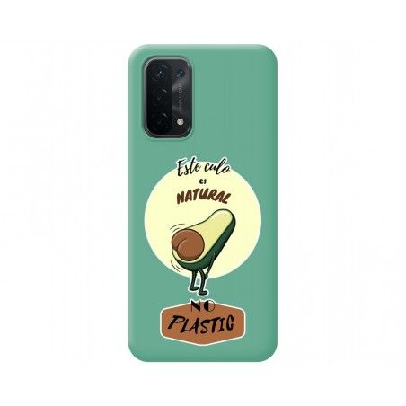 Funda Silicona Líquida Verde para Oppo A54 5G / A74 5G diseño Culo Natural Dibujos