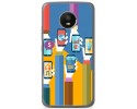 Funda Gel Tpu para Motorola Moto E4 Plus Diseño Apps Dibujos