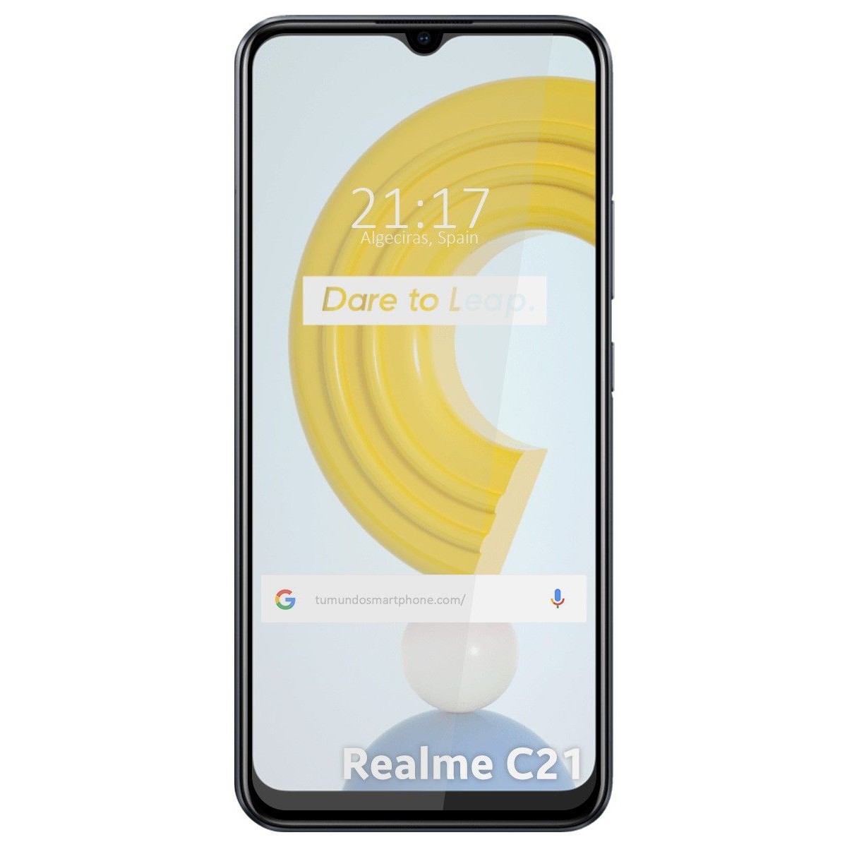 Protector Cristal Templado Completo 5D Full Glue Negro para Realme C21 / C11 2021 Vidrio