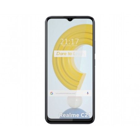 Protector Cristal Templado Completo 5D Full Glue Negro para Realme C21 / C11 2021 Vidrio