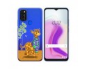 Funda Gel Transparente para Blackview A70 diseño Jirafa Dibujos