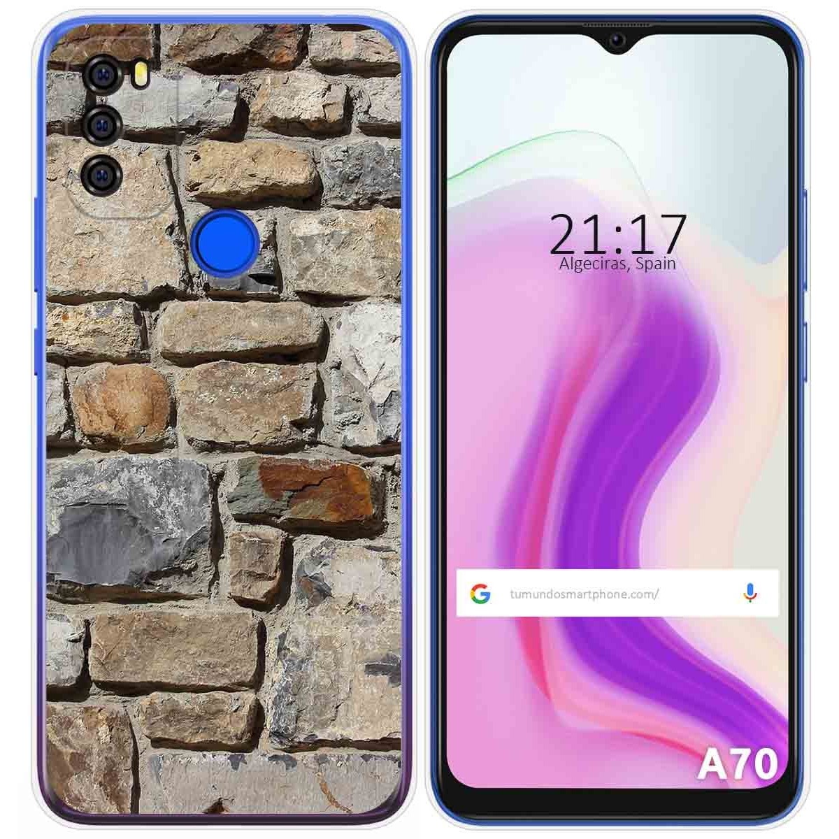 Funda Gel Tpu para Blackview A70 diseño Ladrillo 03 Dibujos