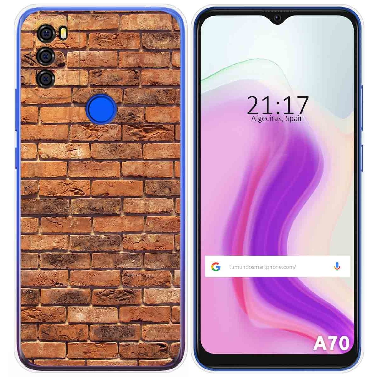 Funda Gel Tpu para Blackview A70 diseño Ladrillo 04 Dibujos