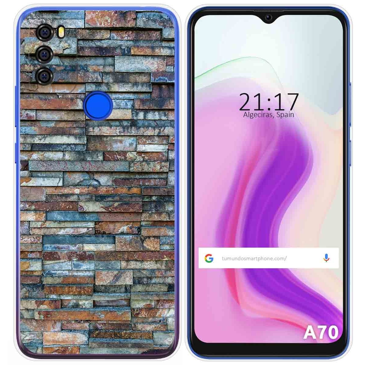Funda Gel Tpu para Blackview A70 diseño Ladrillo 05 Dibujos