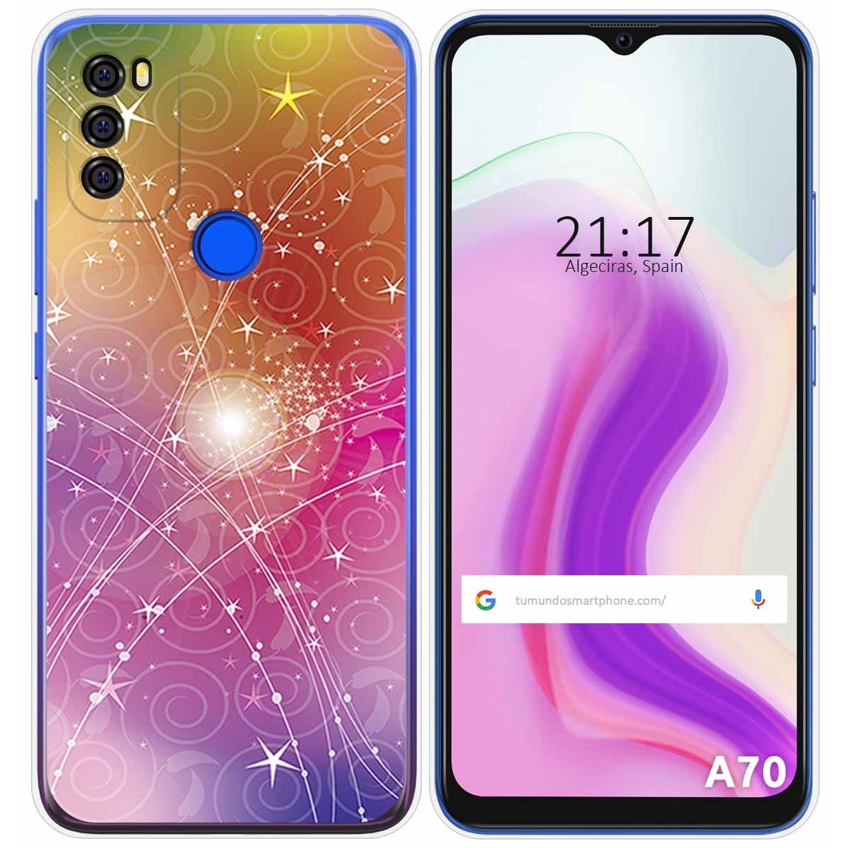 Funda Gel Tpu para Blackview A70 diseño Abstracto Dibujos