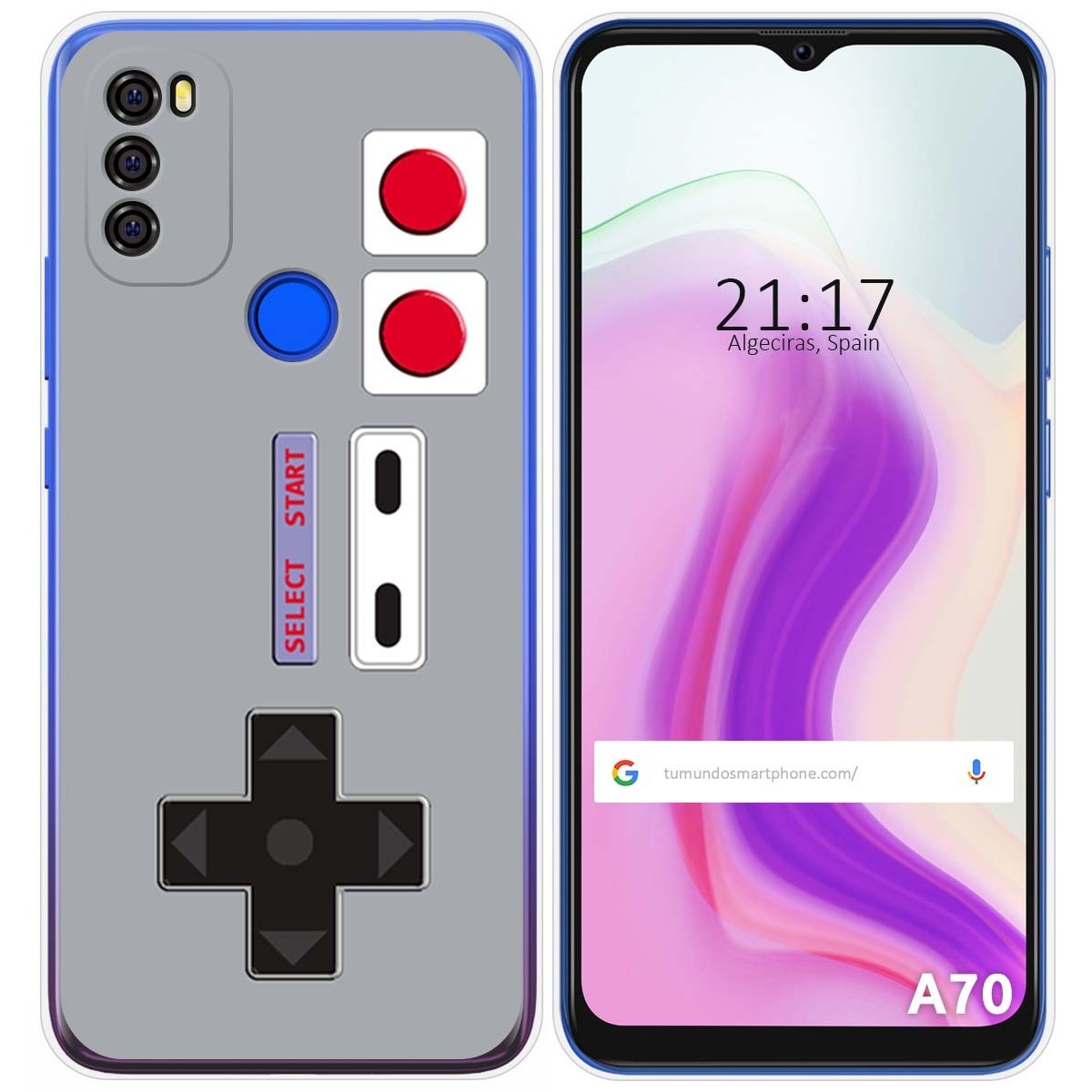 Funda Gel Tpu para Blackview A70 diseño Consola Dibujos