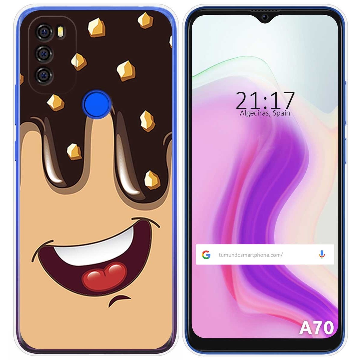 Funda Gel Tpu para Blackview A70 diseño Helado Chocolate Dibujos