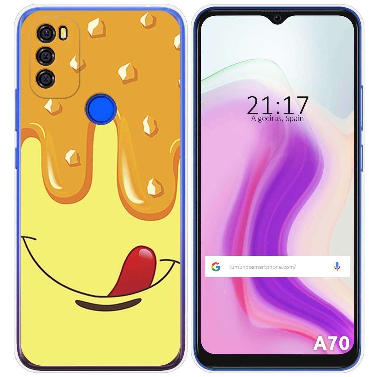 Funda Gel Tpu para Blackview A70 diseño Helado Vainilla Dibujos
