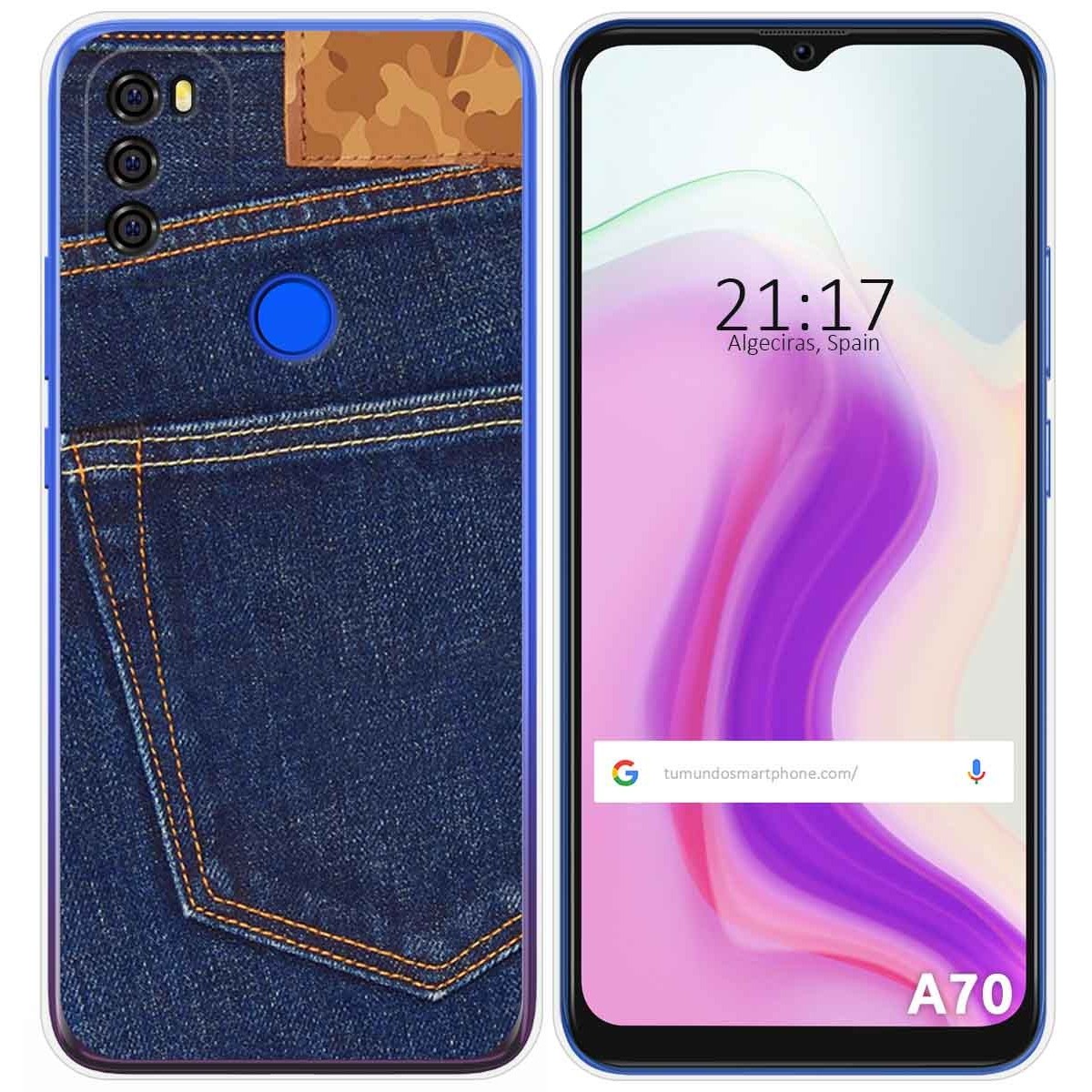 Funda Gel Tpu para Blackview A70 diseño Vaquero Dibujos